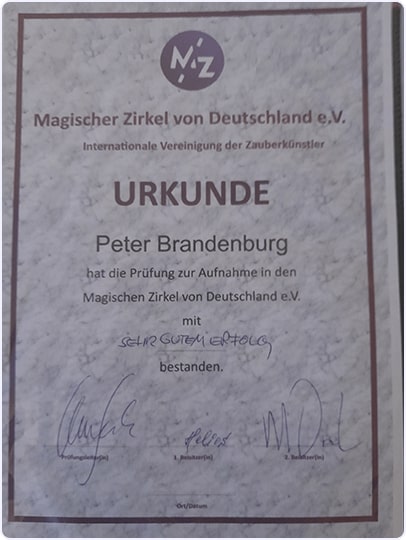 Urkunde MzvD